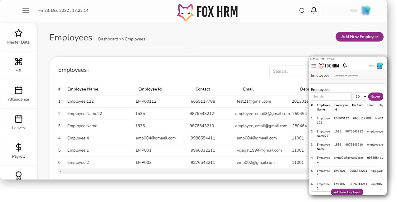 HRM software services